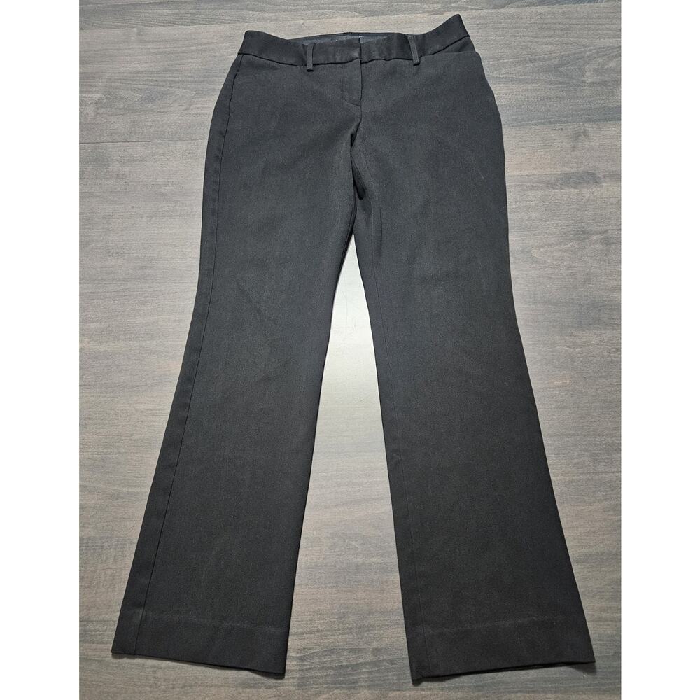 Express Editor Barely Boot Dress Pants Black Low Rise Professional Trousers 2S